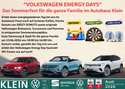 “VOLKSWAGEN ENERGY DAYS”