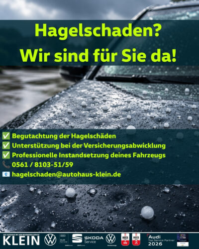 Hagelschaden am Fahrzeug?